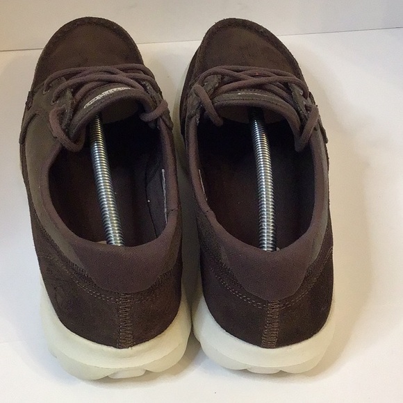 SKECHERS GOGO MAT BROWN LEATHER TEXTILES UPPER SHOES SZ 9 - Picture 3 of 13